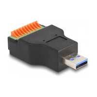 Delock USB 3.2 Gen 1 Typ-A Stecker zu Terminalblock...