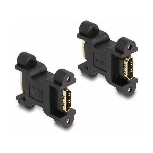 Delock HDMI Adapter Buchse zu Buchse mit Schraubanschluss