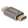 Delock HDMI Adapter Stecker zu Stecker 8K 60 Hz grau Metall