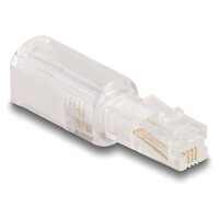 Delock Telefonkabel-Verdrehschutz Adapter RJ10 Stecker zu...