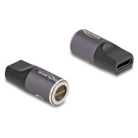 Delock Adapter für Notebook Ladekabel USB Type-C™ Buchse zu magnetischem 8 Pin Konnektor