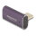 Delock USB Adapter 40 Gbps USB Type-C™ PD 3.1 240 W Stecker zu Buchse gedreht gewinkelt links / rechts 8K 60 Hz Metall