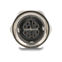 Delock M12 Adapter X-kodiert 8 Pin Buchse zu RJ45 Buchse...