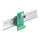 Delock M12 Übergabemodul Adapter A-kodiert 8 Pin Buchse zu 9 Pin Terminalblock für Hutschiene