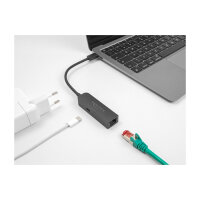 Delock USB Type-C™ Adapter zu 2,5 Gigabit LAN mit Power Delivery 100 Watt