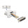 Delock D-Sub 25 Pin Stecker zu RJ45 Buchse Montagesatz weiß