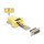 Delock D-Sub 15 Pin Buchse zu RJ45 Buchse Montagesatz gelb