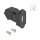 Delock Keystone Modul USB 2.0 Typ-A Einbaubuchse zu Typ-A Buchse 45° gewinkelt schwarz