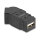 Delock Keystone Modul USB 2.0 Typ-A Einbaubuchse zu Typ-A Buchse 45° gewinkelt schwarz