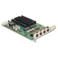 Delock PCI Express x4 Netzwerkkarte Gigabit LAN 4 x M12 mit PoE+ i350