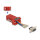 Delock D-Sub 9 Pin Buchse zu RJ12 Buchse Montagesatz rot