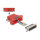 Delock D-Sub 25 Pin Stecker zu RJ12 Buchse Montagesatz rot