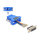 Delock D-Sub 15 Pin Buchse zu RJ12 Buchse Montagesatz blau