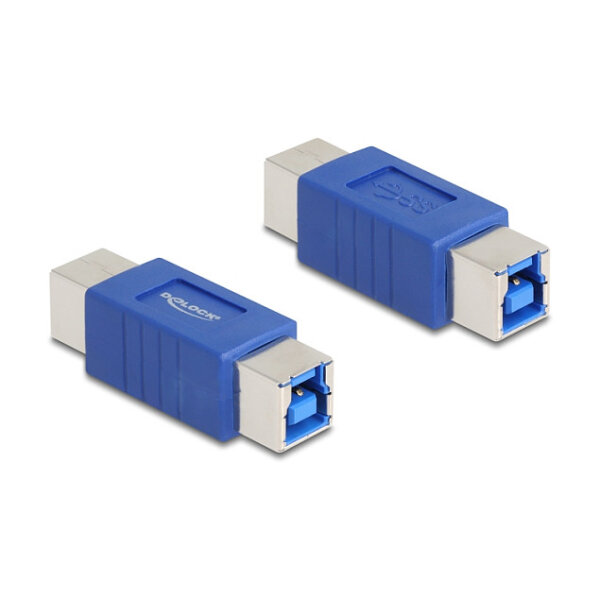 Delock USB 5 Gbps Adapter Gender Changer USB Typ-B Stecker zu Stecker