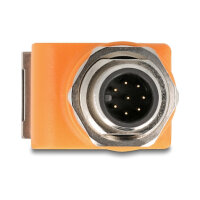 Delock M12 Adapter A-kodiert 8 Pin Stecker zu RJ45 Buchse...