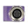 Delock M12 Adapter D-kodiert 4 Pin Buchse zu RJ45 Buchse Cat.5e mit Befestigungsloch gerade violett