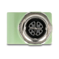 Delock M12 Adapter X-kodiert 8 Pin Buchse zu RJ45 Buchse...