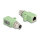 Delock M12 Adapter X-kodiert 8 Pin Buchse zu RJ45 Buchse Cat.5e mit Befestigungsloch gerade grün