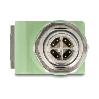 Delock M12 Adapter X-kodiert 8 Pin Stecker zu RJ45 Buchse...