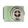 Delock M12 Adapter X-kodiert 8 Pin Stecker zu RJ45 Buchse Cat.5e mit Befestigungsloch 90° gewinkelt grün