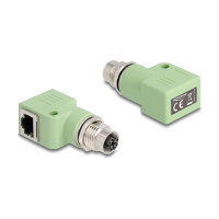 Delock M12 Adapter X-kodiert 8 Pin Buchse zu RJ45 Buchse...