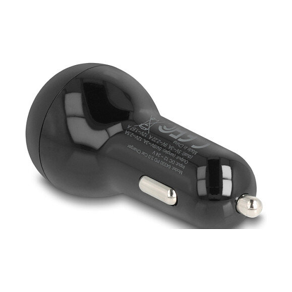 Delock Kfz Ladeadapter 2 x USB Type-C™ PD 3.0 mit 40 W