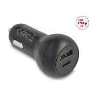 Delock Kfz Ladeadapter USB Type-C™ PD 3.0 und USB Typ-A mit 32 W