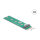 Delock Adapter M.2 Key A+E Stecker zu M.2 Key M Slot