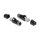 Delock M12 Adapter D-kodiert 4 Pin Buchse zu RJ45 Stecker schwarz
