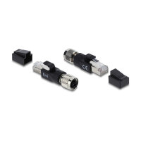 Delock M12 Adapter X-kodiert 8 Pin Buchse zu RJ45 Stecker...