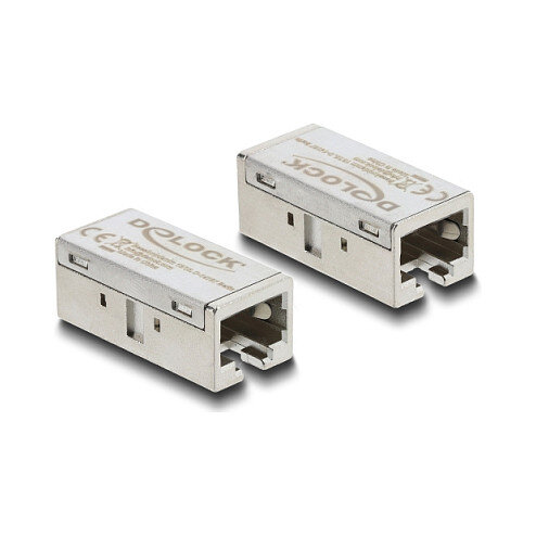 Delock Adapter Kupplung RJ45 Buchse zu Buchse Cat.6A Metall