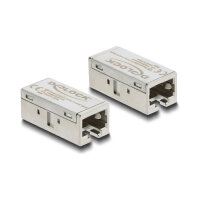 Delock Adapter Kupplung RJ45 Buchse zu Buchse Cat.6A Metall