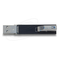 Delock USB 10 Gbps Adapter USB Typ-A Buchse zu Stecker gedreht 90° oben