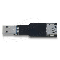Delock USB 10 Gbps Adapter USB Typ-A Buchse zu Stecker gerade flach