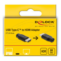 Delock USB Type-C™ zu HDMI Adapter (DP Alt Mode) 8K 60 Hz mit HDR und HDCP