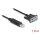 Delock USB 2.0 zu Seriell RS-232 Adapter Sub-D 9 Buchse mit Schrauben kompaktem Steckergehäuse 1,8 m FTDI