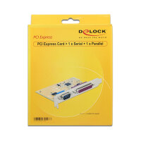 Delock PCI Express x1 Karte zu 1 x Seriell + 1 x Parallel