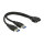 Delock Kabel USB 3.0 Pfostenstecker > 2 x USB 3.0 Typ-A Stecker 25 cm