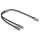 Delock Headset Adapter USB Type-C™ Stecker DAC 24 Bit / 96 kHz Hi-Res zu 2 x 3,5 mm 3 Pin Klinkenbuchse