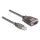 Delock Adapter USB 2.0 Typ-A zu 1 x Seriell RS-232 D-Sub 9 Pin Stecker mit Muttern mit 3 x LED 0,2 m