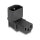 Delock Netzadapter IEC 60320 - C14 auf C13, Stecker / Buchse, 10 A, 90° gewinkelt