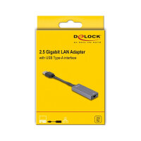 Delock USB Typ-A Netzwerk Adapter 2,5 Gigabit LAN 1 x RJ45 slim