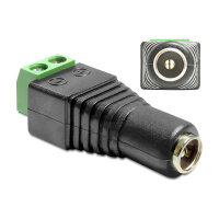 Delock Adapter DC 5,5 x 2,5 mm Buchse > Terminalblock...