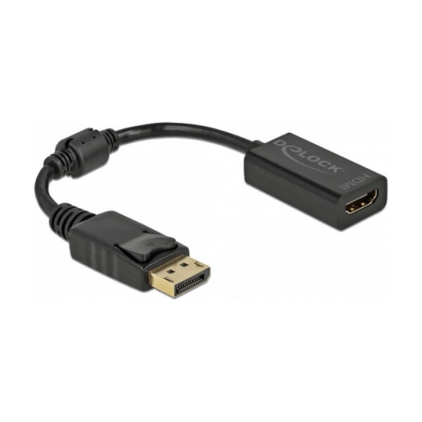 Delock Adapter DisplayPort 1.1 Stecker zu HDMI Buchse Passiv schwarz