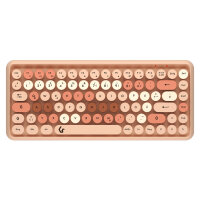 KeySonic Desktop-Set KSKM-5200M-RF (DE) Wireless sand/creme