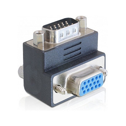 Delock Adapter VGA Stecker zu Buchse 270° gewinkelt