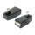 Delock Adapter USB micro-B Stecker > USB 2.0-A Buchse OTG 90° gewinkelt