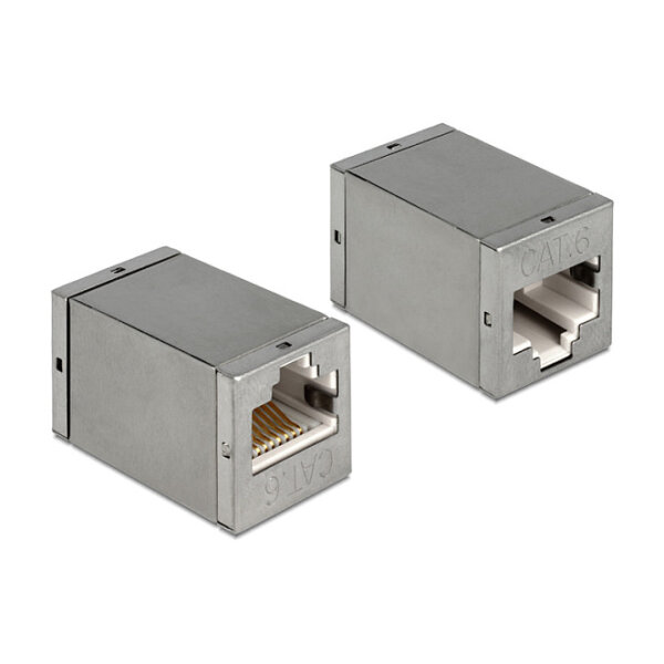 Delock Adapter RJ45 Buchse > RJ45 Buchse Cat.6 STP kompakt