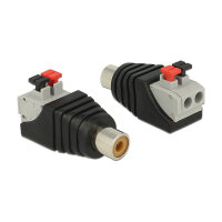 Delock Adapter Cinchbuchse > Terminalblock mit...