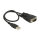 Delock Adapter USB 2.0 Typ-A Stecker > 1 x Seriell RS-232 DB9 Stecker mit Schrauben und Muttern ESD Überspannungsschutz
